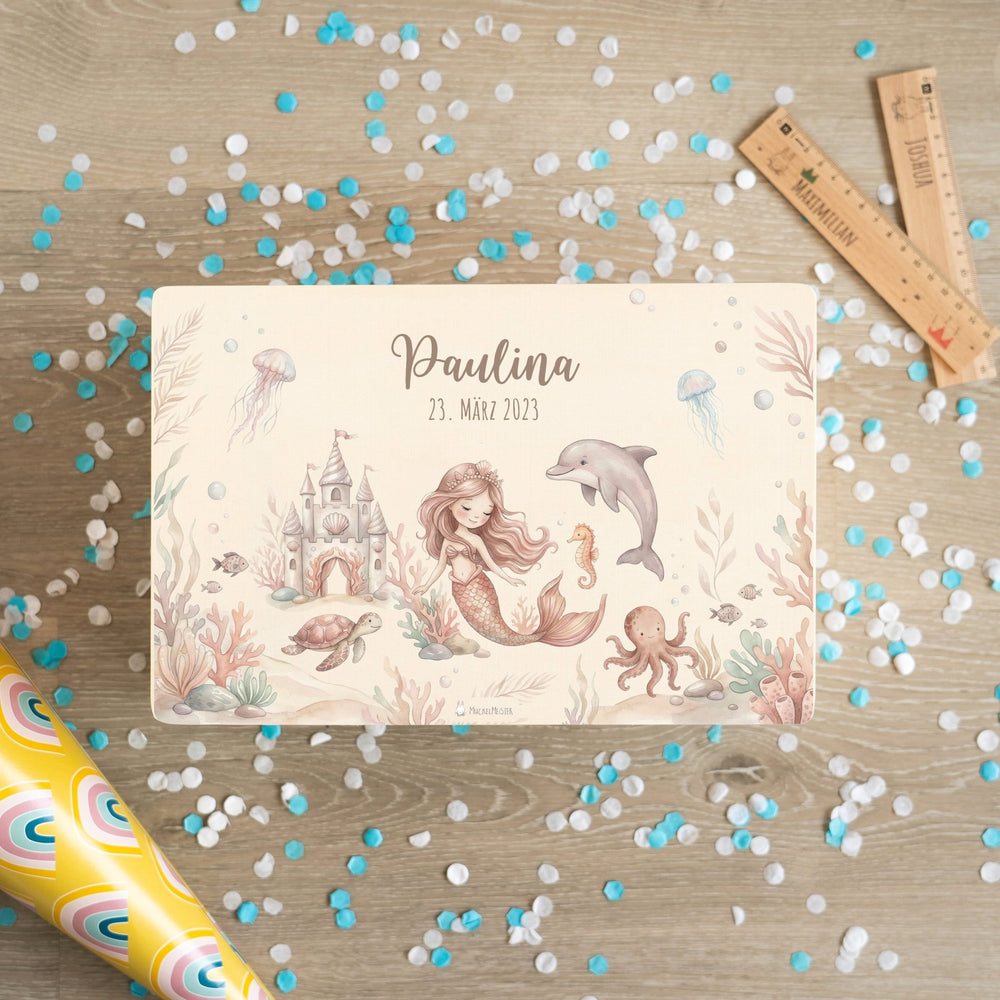 Erinnerungsbox personalisiert - Meerjungfrau - Muckelmeister