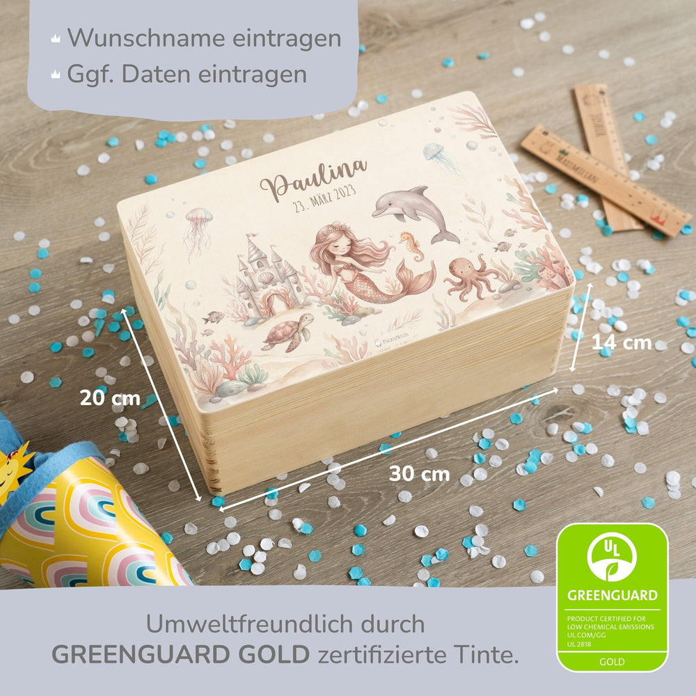 Erinnerungsbox personalisiert - Meerjungfrau - Muckelmeister