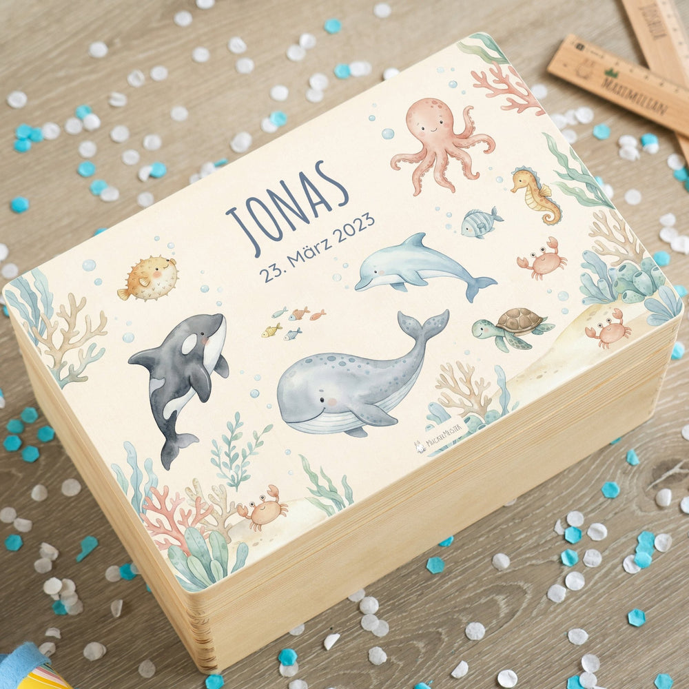 Erinnerungsbox personalisiert - Unterwasser - Muckelmeister