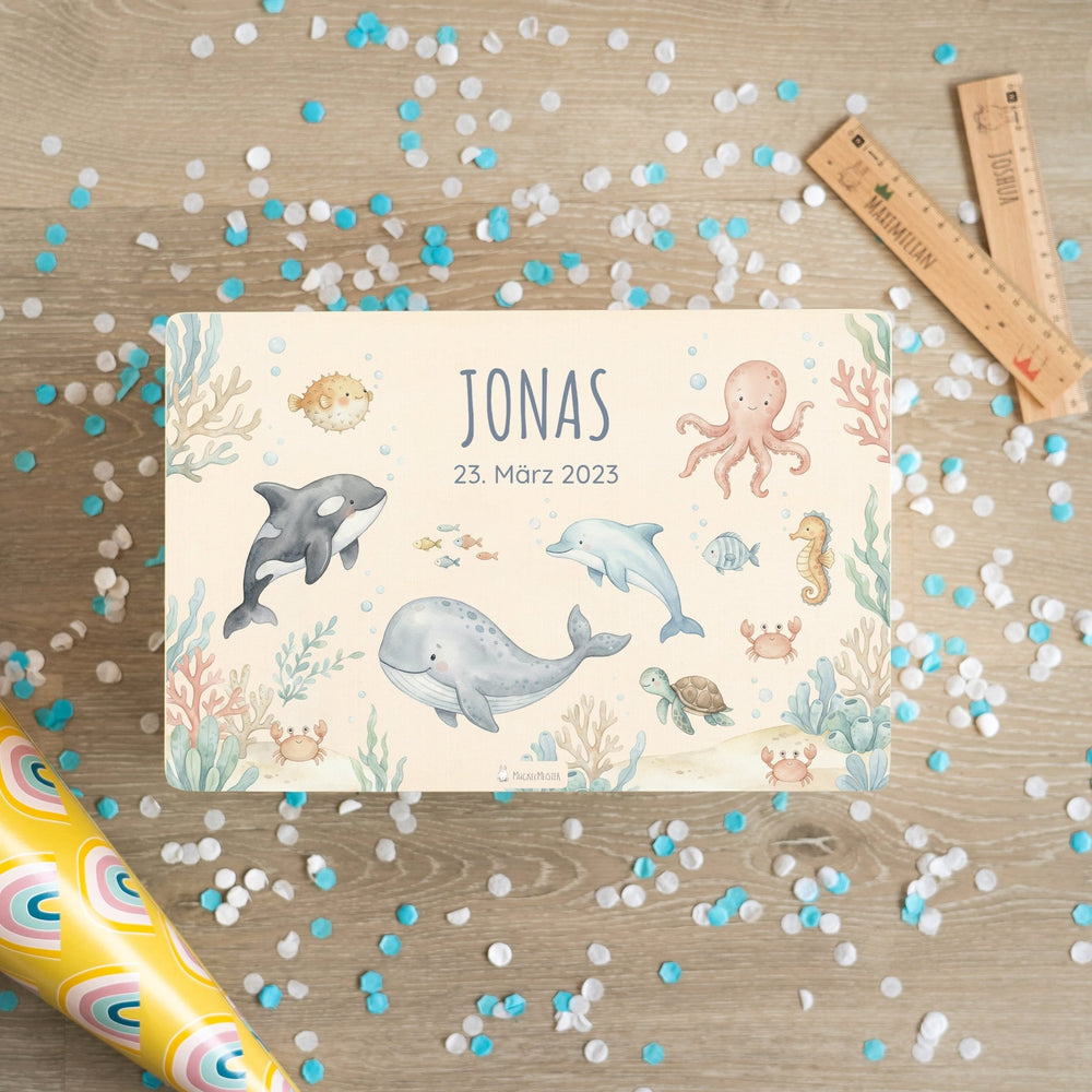 Erinnerungsbox personalisiert - Unterwasser - Muckelmeister