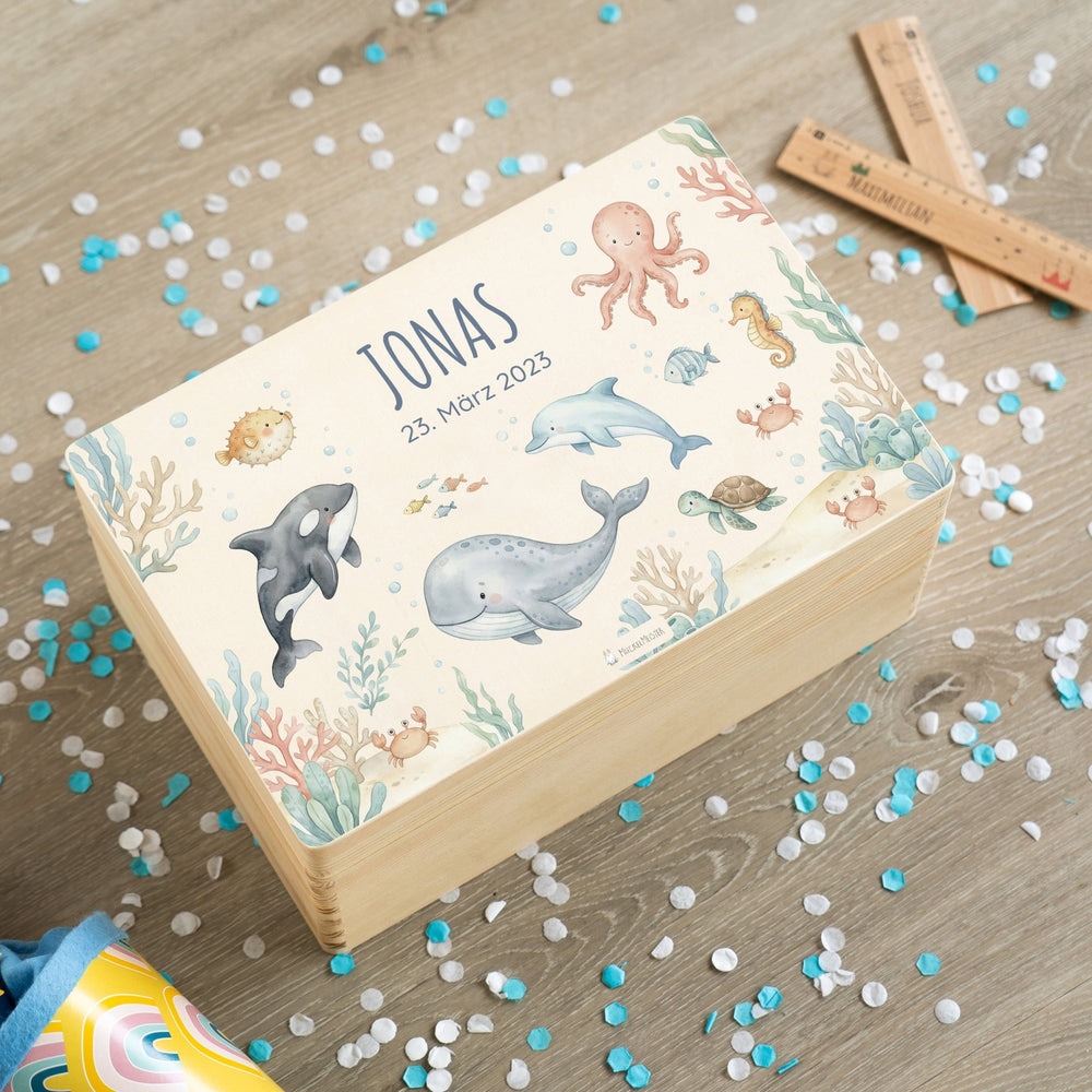 Erinnerungsbox personalisiert - Unterwasser - Muckelmeister