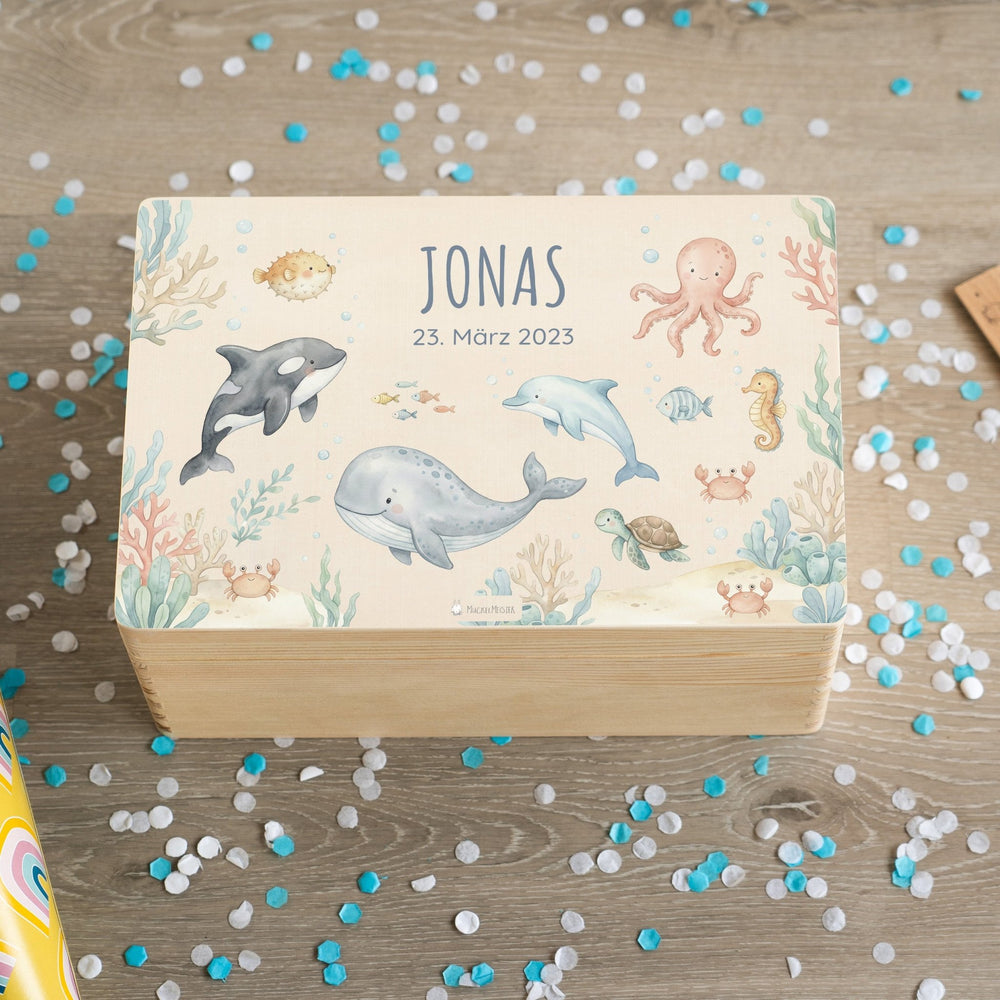 Erinnerungsbox personalisiert - Unterwasser - Muckelmeister