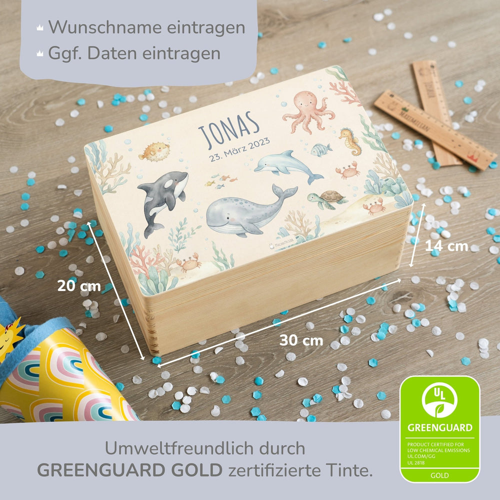 Erinnerungsbox personalisiert - Unterwasser - Muckelmeister