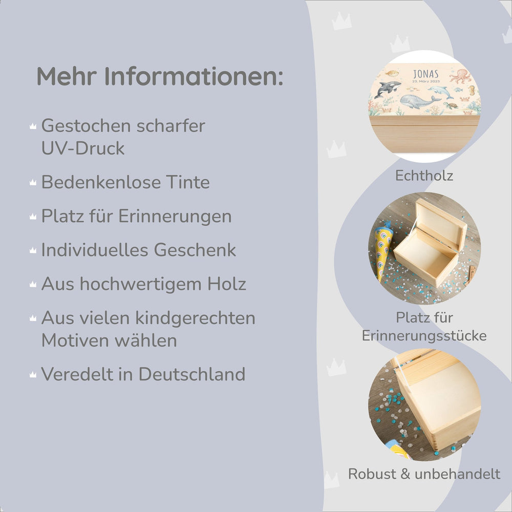 Erinnerungsbox personalisiert - Unterwasser - Muckelmeister