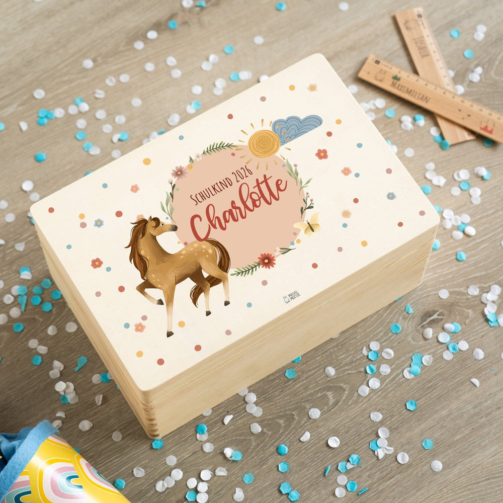 Erinnerungsbox personalisiert - Pferdewiese - Muckelmeister