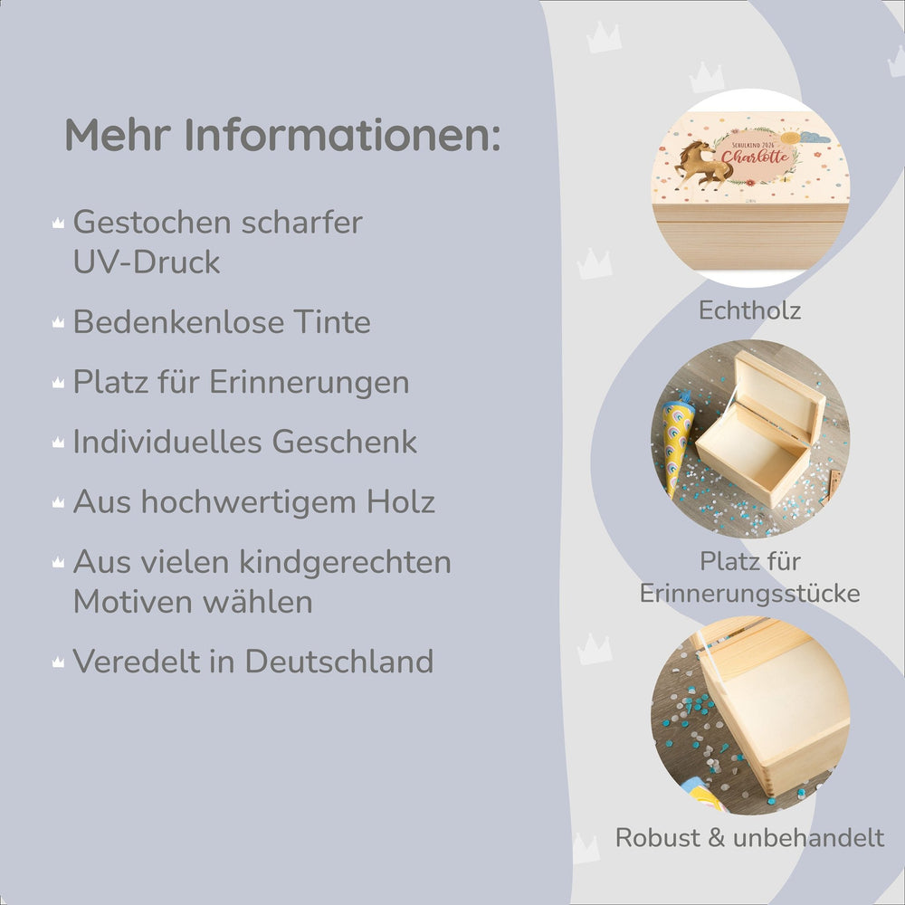 Erinnerungsbox personalisiert - Pferdewiese - Muckelmeister
