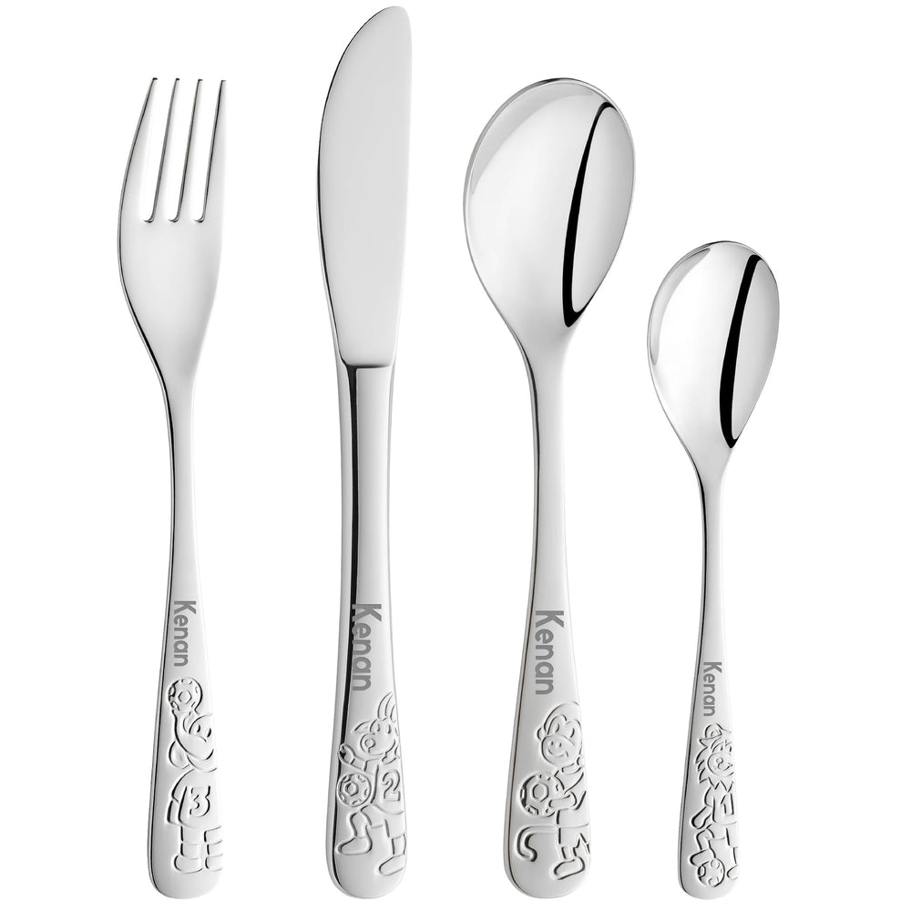 Kuppels Kinderbesteck mit Gravur Fussballfreunde - Muckelmeister