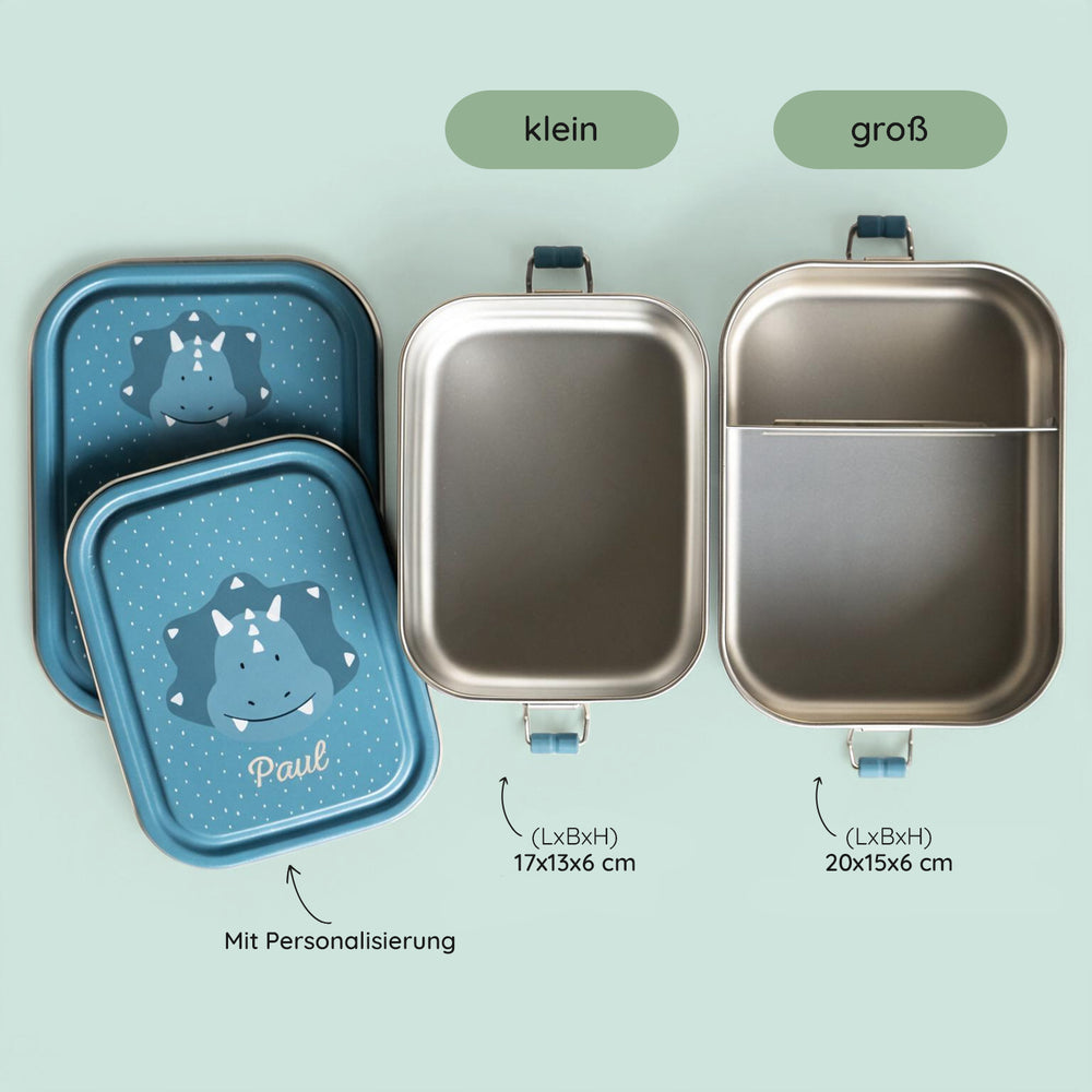 TRIXIE Brotdose personalisiert mit Gravur - Tiere - Geschenk zur Einschulung - Muckelmeister