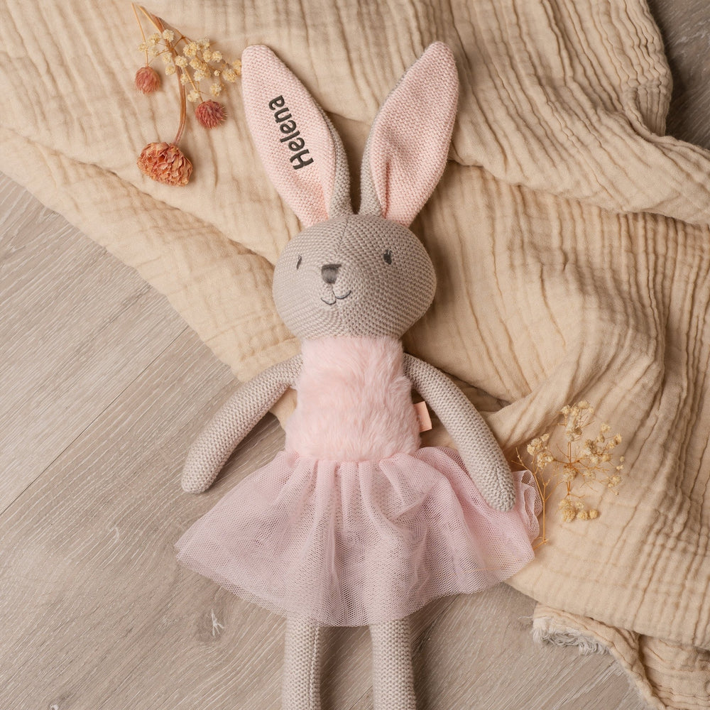 Personalisiertes Kuscheltier Hase 