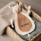 Besticktes Schmusetuch mit Namen | Personalisiertes Kuscheltuch | Stick - Muckelmeister