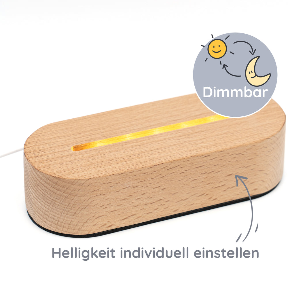 Dimmfunktion für den Holzsockel - Muckelmeister