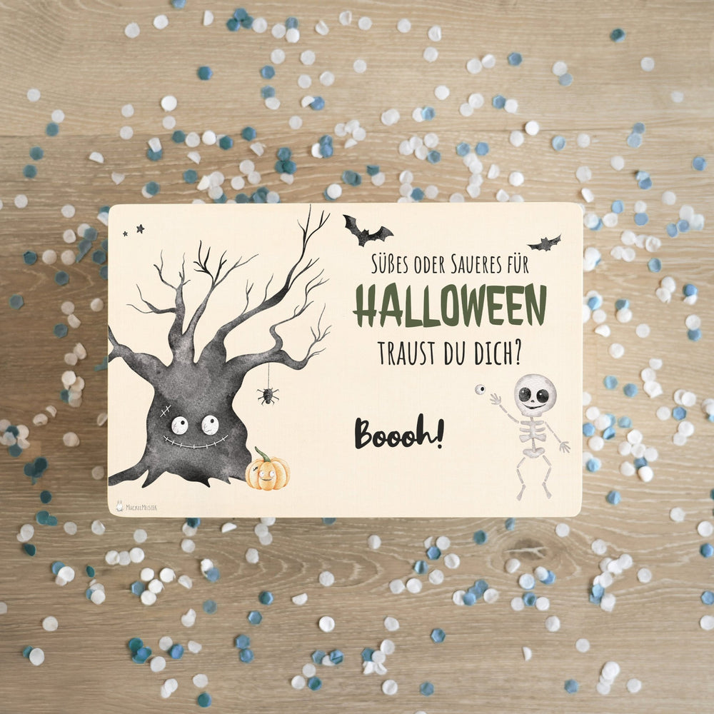 Erinnerungsbox Baby - Halloween Skelett