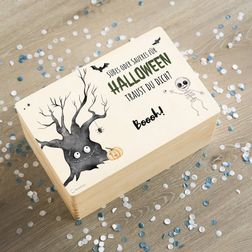 Erinnerungsbox Baby - Halloween Skelett