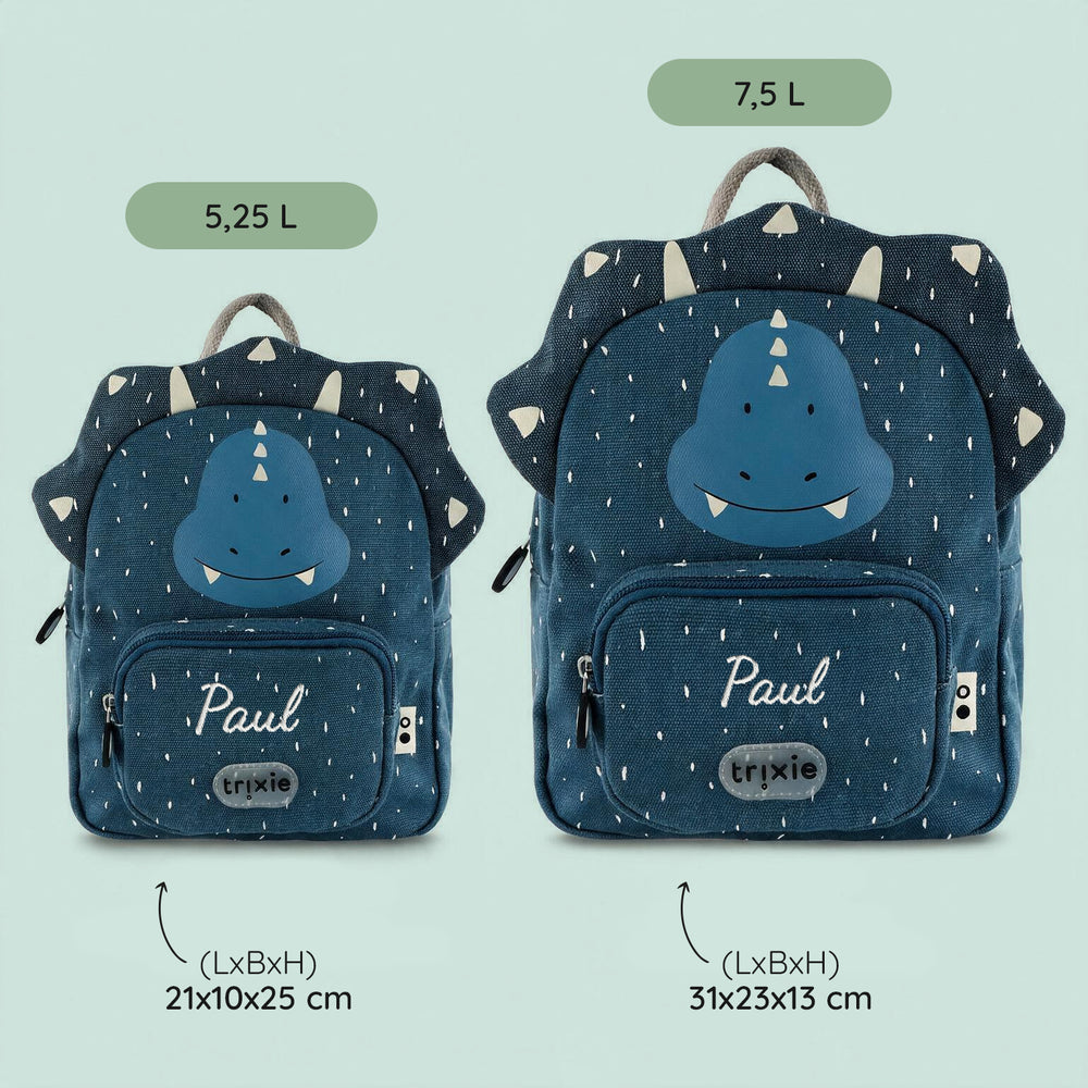 Personalisierter Kinderrucksack mit Name – Tiere | Stick - Muckelmeister