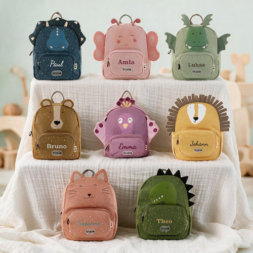 Personalisierter Kinderrucksack mit Name – Tiere | Stick