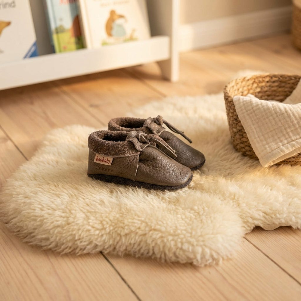 Personalisierte Krabbelschuhe – Baby Mokassins Mokki - Muckelmeister