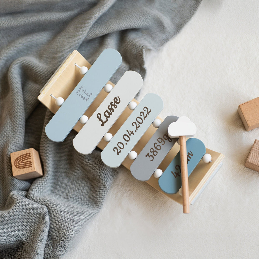 Xylophone aus Holz - Blau - Muckelmeister