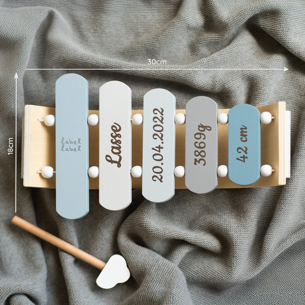 Xylophone aus Holz - Blau - Muckelmeister