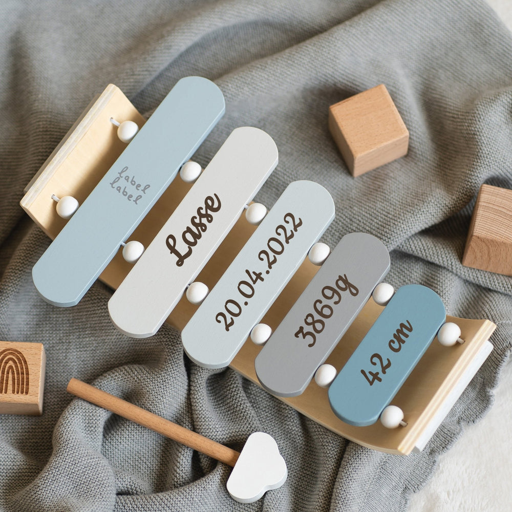 Xylophone aus Holz - Blau - Muckelmeister