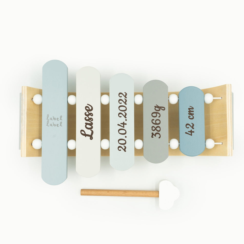 Xylophone aus Holz - Blau - Muckelmeister