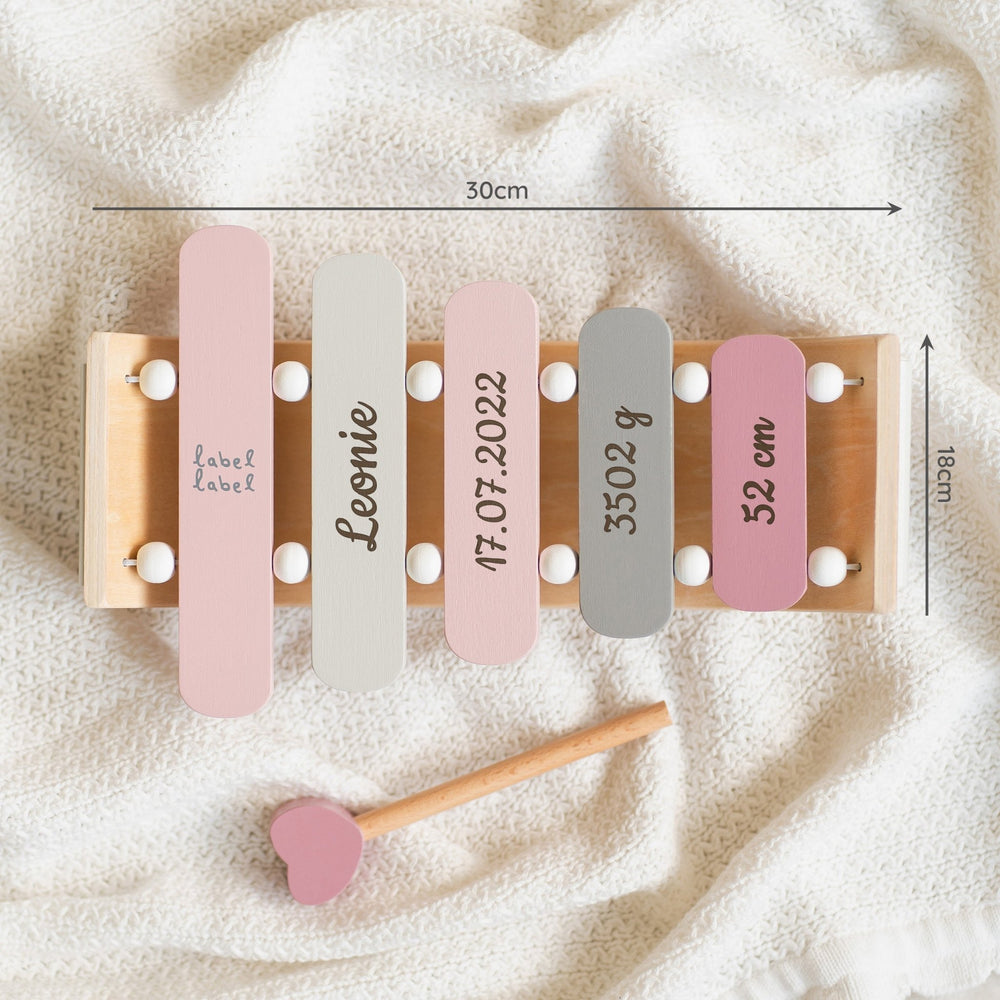 Xylophone aus Holz - Pink - Muckelmeister