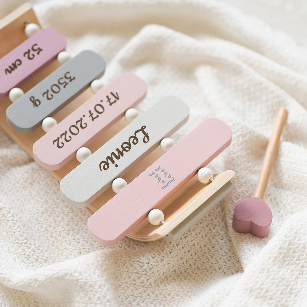 Xylophone aus Holz - Pink - Muckelmeister