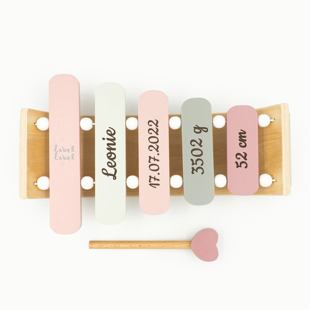 Xylophone aus Holz - Pink - Muckelmeister