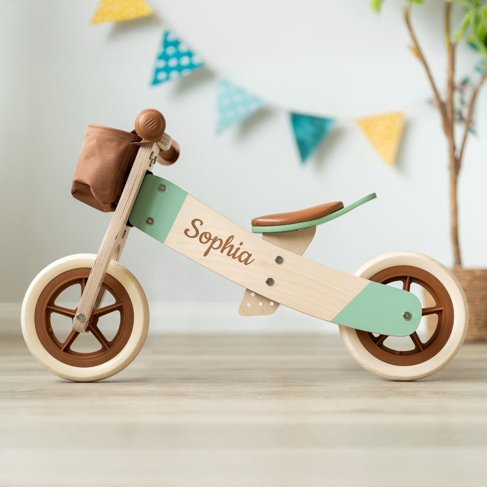 kinderfahrrad holz Holz Dreirad & Laufrad in einem - ab 1 Jahr