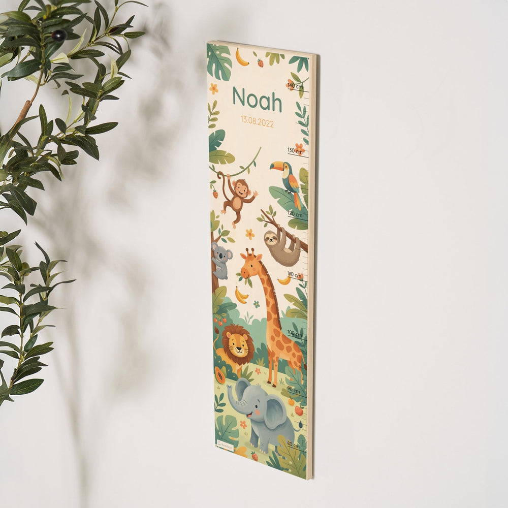 Messlatte Kinder Holz - Dschungel - Muckelmeister