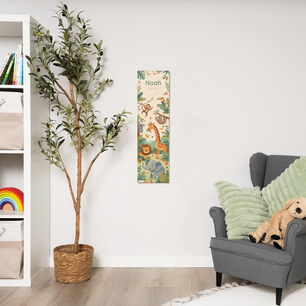 Messlatte Kinder Holz - Dschungel - Muckelmeister