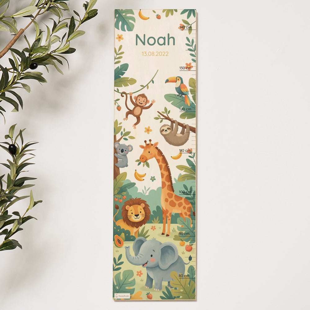 Messlatte Kinder Holz - Dschungel - Muckelmeister