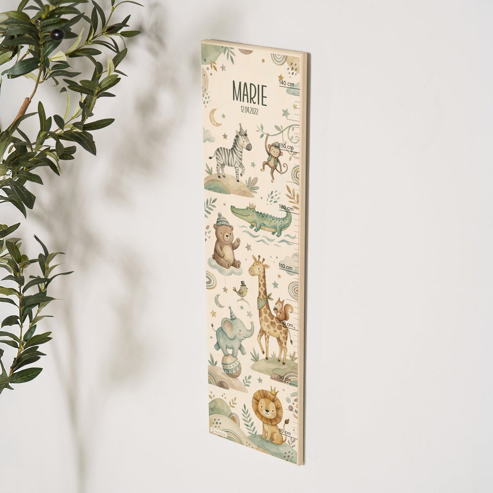 Messlatte Kinder Holz - Zoo - Muckelmeister