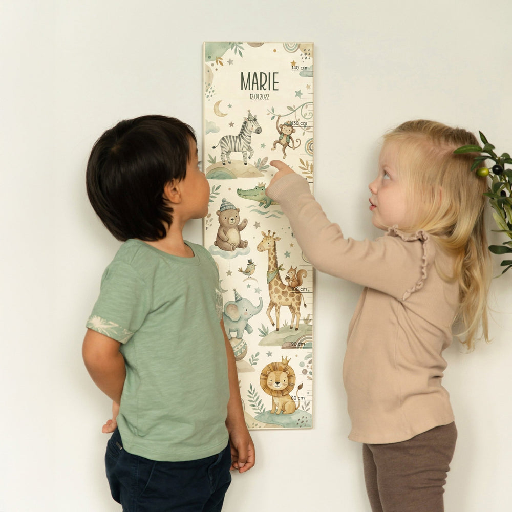 Messlatte Kinder Holz - Zoo - Muckelmeister