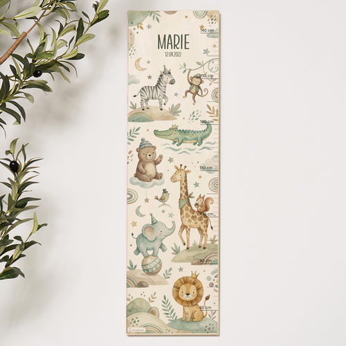 Messlatte Kinder Holz - Zoo