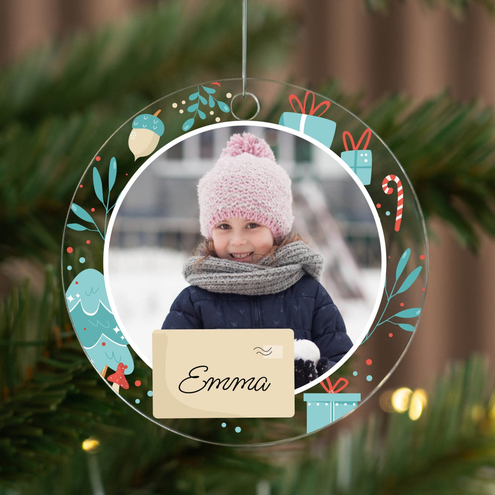 Weihnachtsbaumanhänger mit Foto: Für strahlende Kinderaugen