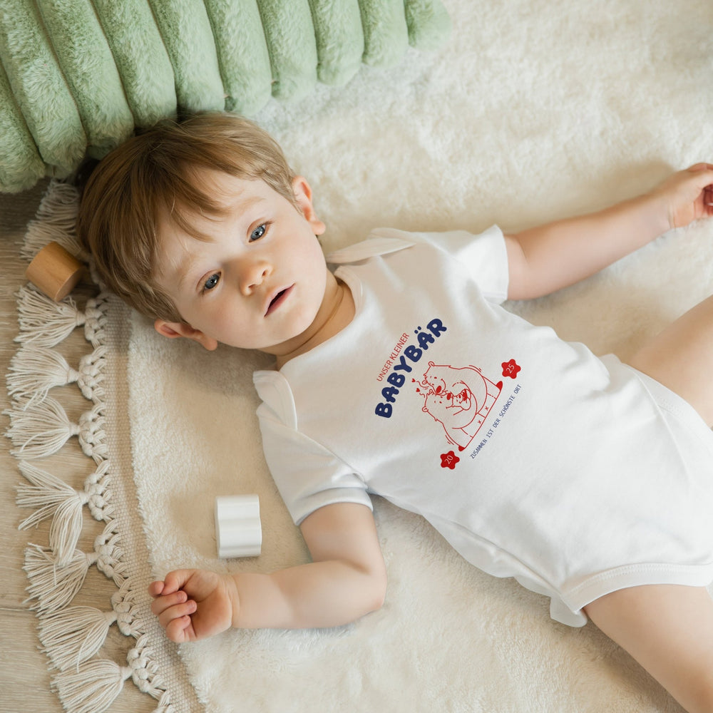Klassischer Babystrampler und Klassisches T-Shirt kurzärmlig - Unser kleiner Babybär - Muckelmeister