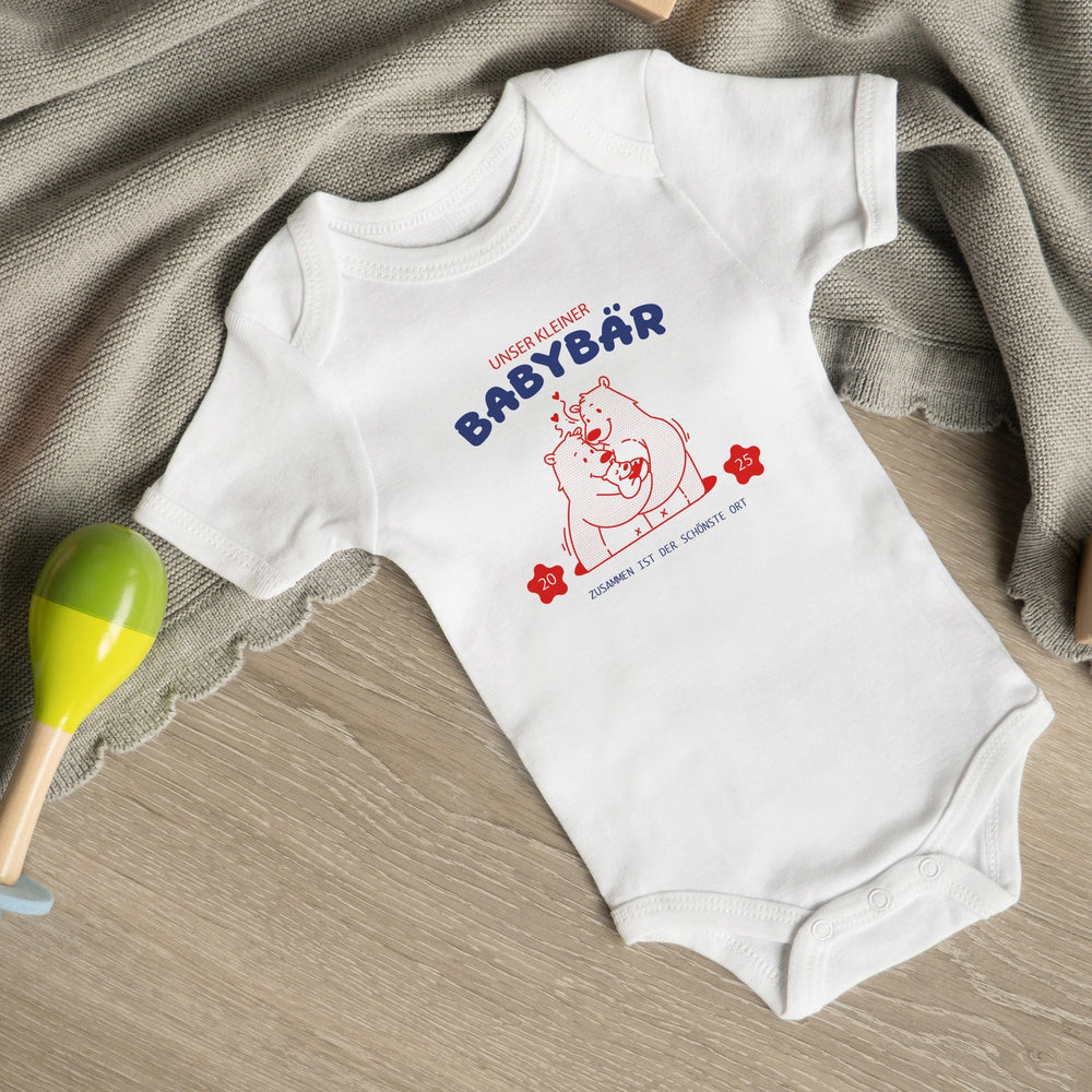 Klassischer Babystrampler und Klassisches T-Shirt kurzärmlig - Unser kleiner Babybär - Muckelmeister