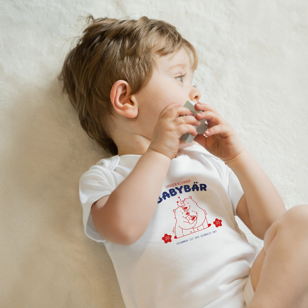 Klassischer Babystrampler und Klassisches T-Shirt kurzärmlig - Unser kleiner Babybär - Muckelmeister