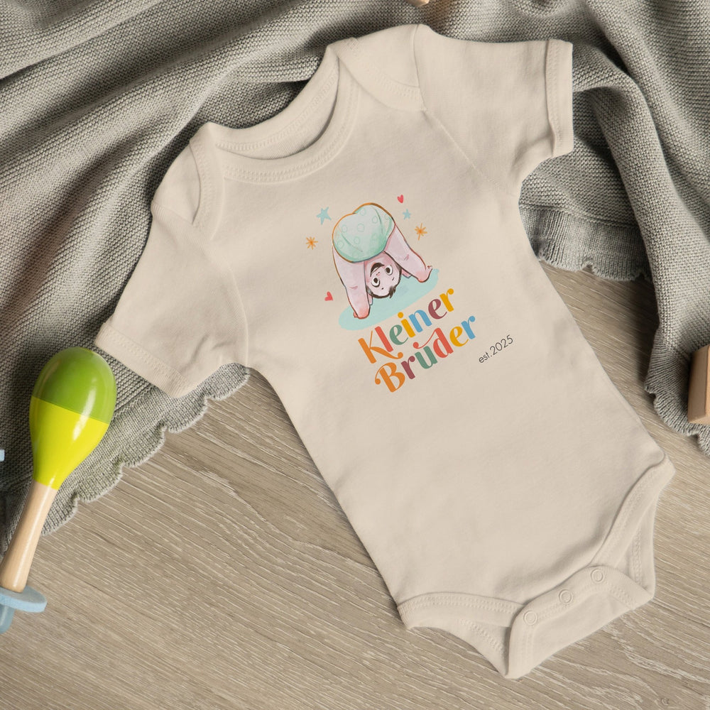 Klassischer Babystrampler und Klassisches T-Shirt kurzärmlig - Geschwister - Muckelmeister