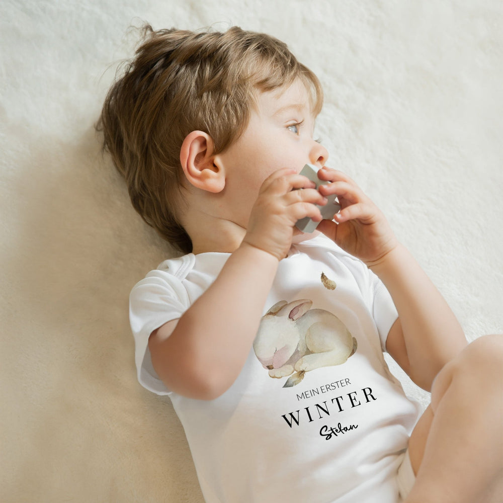 Klassischer Babystrampler kurzärmlig - Jahreszeiten - Muckelmeister