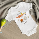 Klassischer Babystrampler kurzärmlig - Mein erstes Halloween - Geist - Muckelmeister