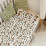 Personalisierter Bettbezug - Bettdecke 100x135cm - Waldfreunde Bettwäsche - Muckelmeister