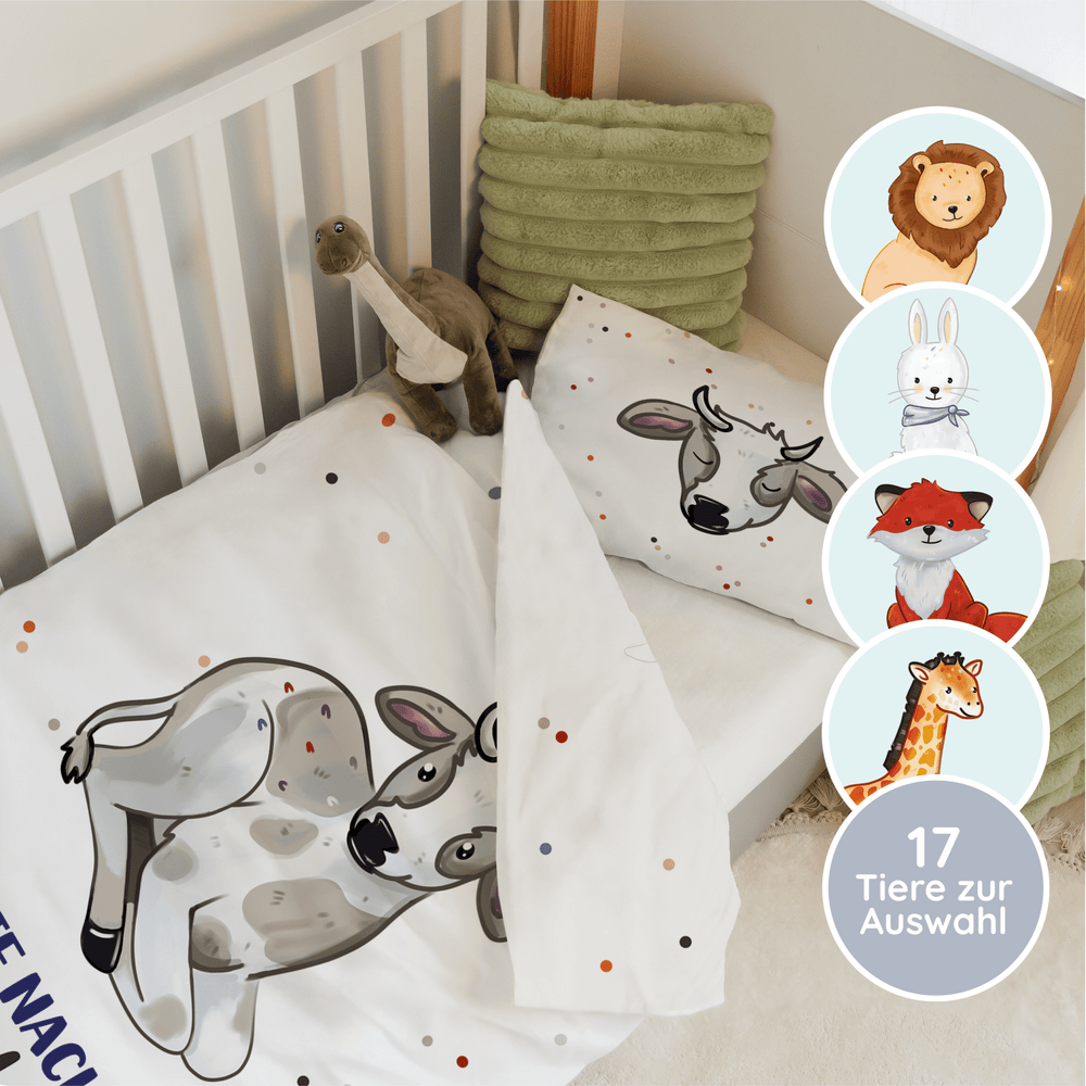 Personalisierter Bettbezug - Bettdecke 100x35cm - Muckelfreunde - Muckelmeister