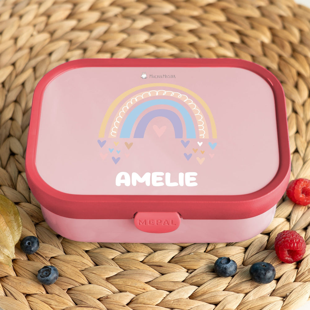 Mepal Brotdose Personalisiert - Campus - Regenbogen Mädchen - Muckelmeister