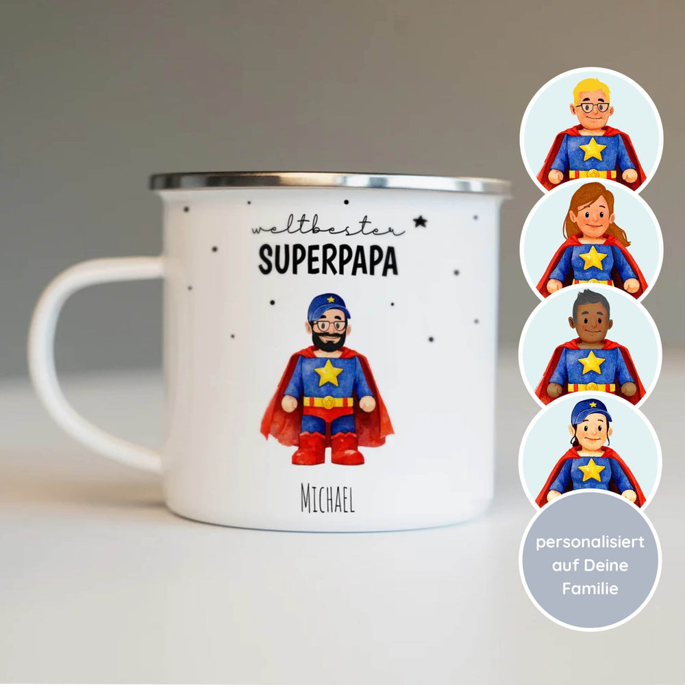 Personalisierte Emaille Tasse - 