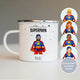 Personalisierte Emaille Tasse - 