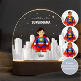 LED Nachtlicht personalisiert - "Supermama und Superpapa" - Muckelmeister