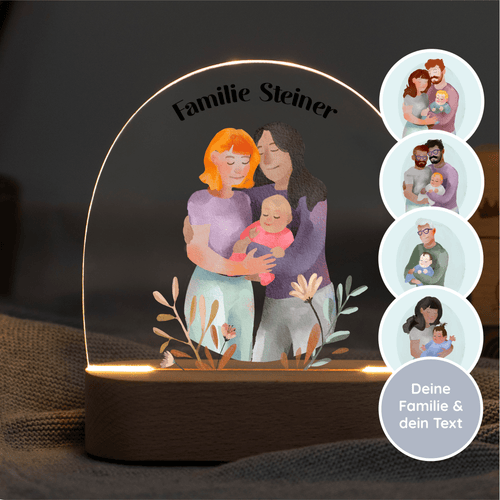 LED Nachtlicht Kinder personalisiert - 