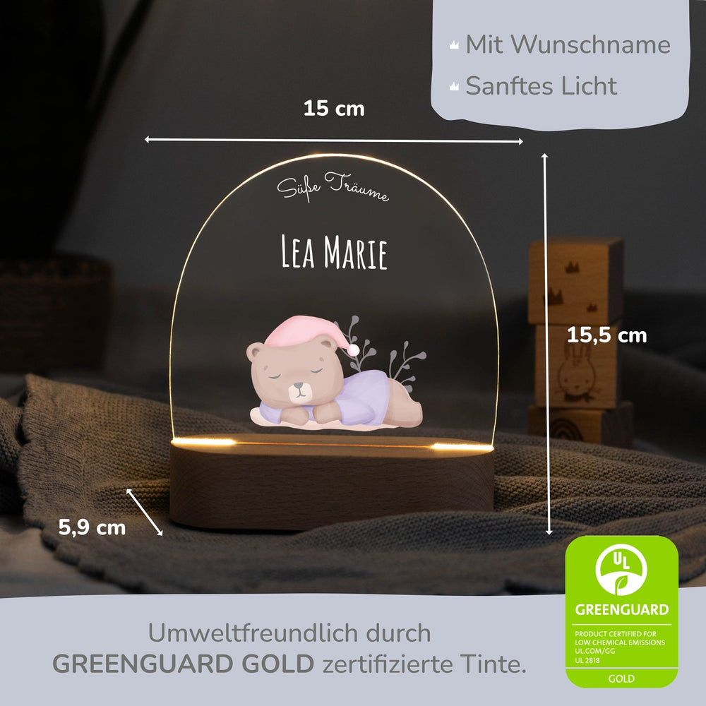 LED Nachtlicht Kinder personalisiert - 
