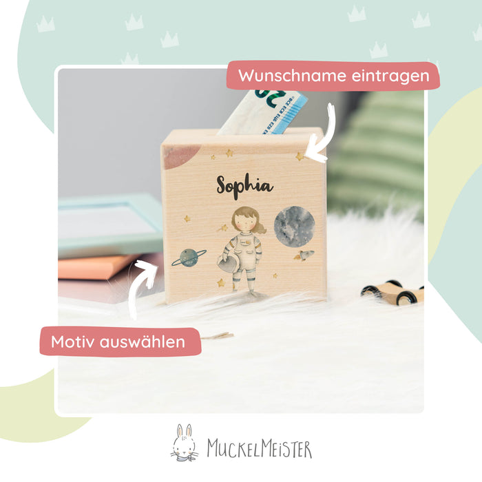 Spardose Personalisiert Astronaut